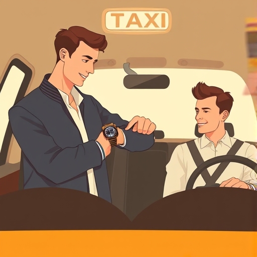El taxi y el reloj