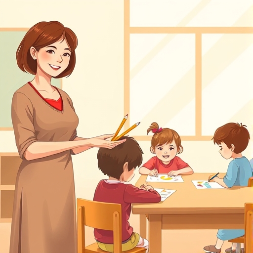 La profesora y los niños