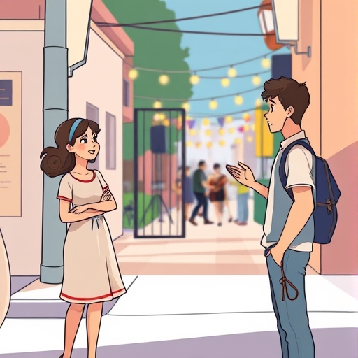 Conversación en el barrio