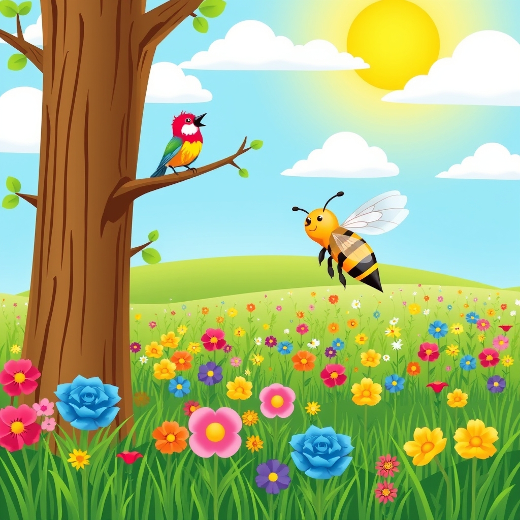 הציפור והדבורת הדבש