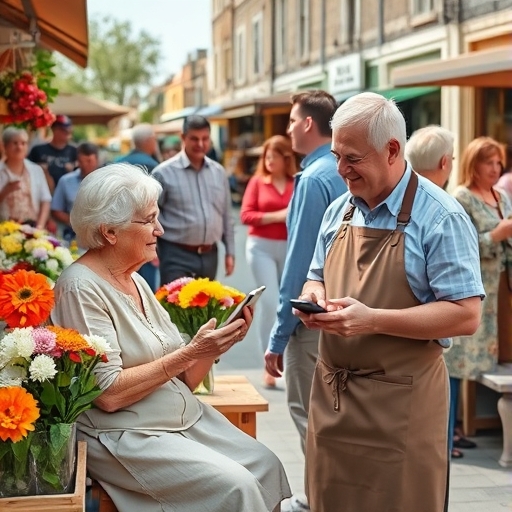 The Digital Rose in the Market Square