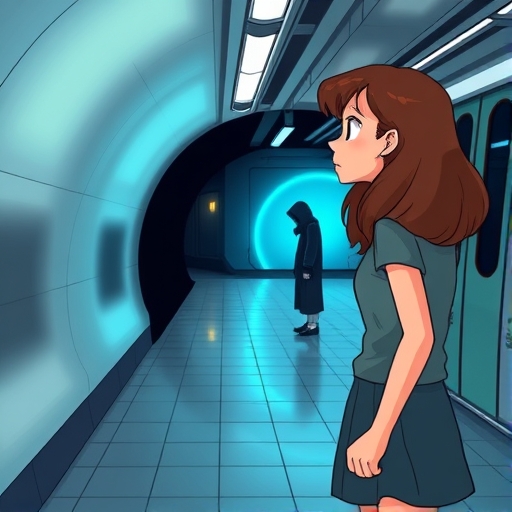 The Glow in the Subway Tunnel