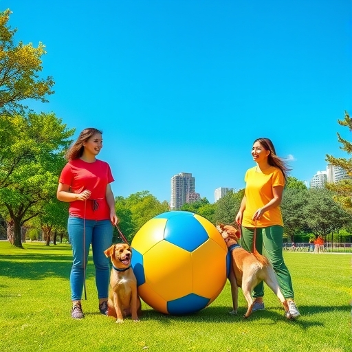 Paws and Playtime in the City Park