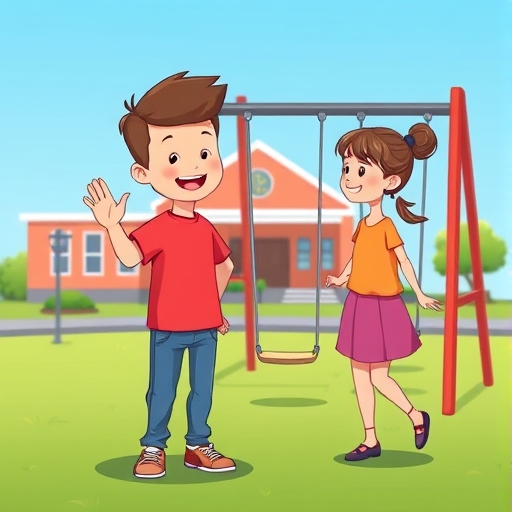 School Playground Friendship