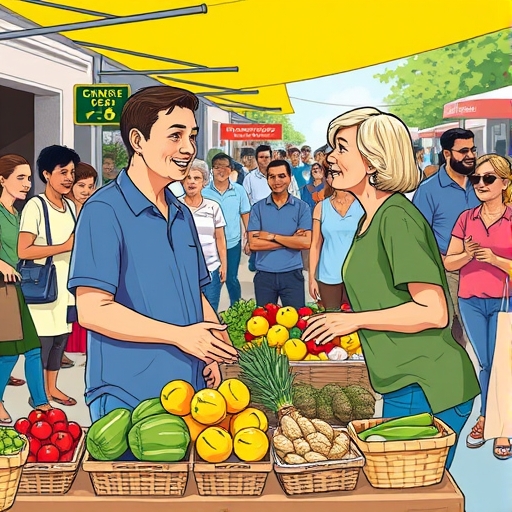 Crossing Lines at the Local Market