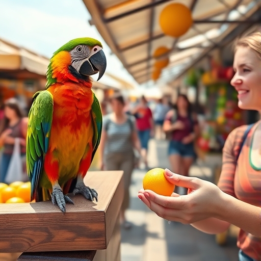 The Parrot's Thought at the Market