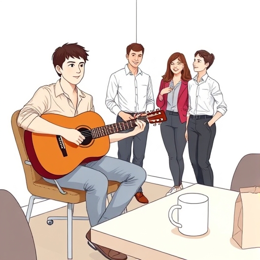 Guitar Hero in the Break Room