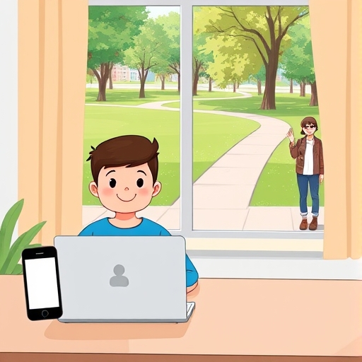 Connecting with a New Neighbor Online