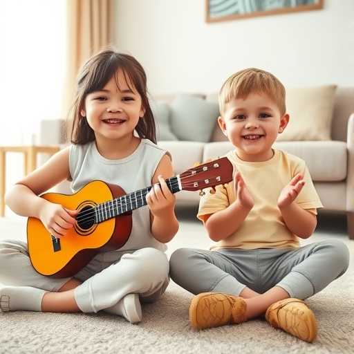 Sibling Jam Session at Home