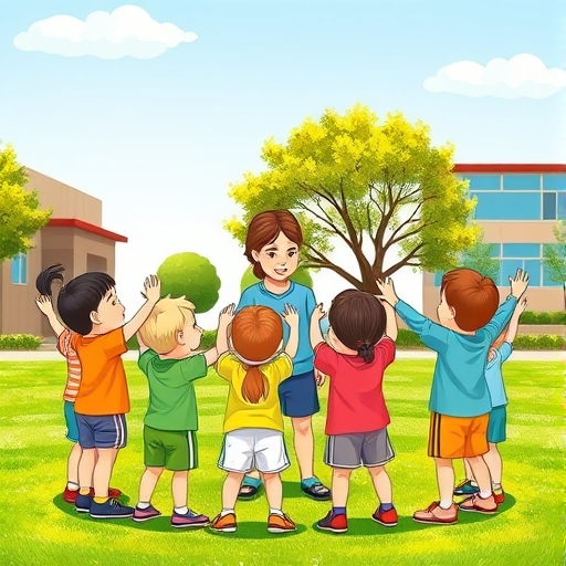 School Playground Stretching Chat