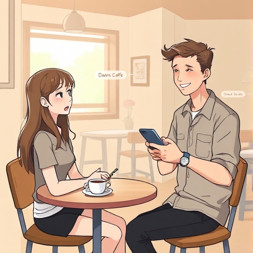 Typing in Circles at Dawn Café