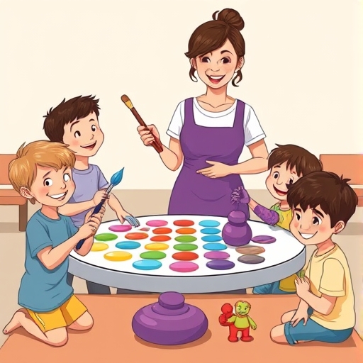 Paint and Clay at the Community Center