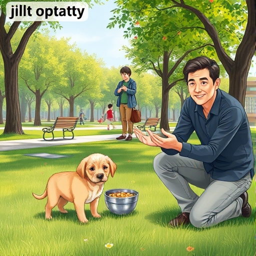 The Lost Puppy in the City Park