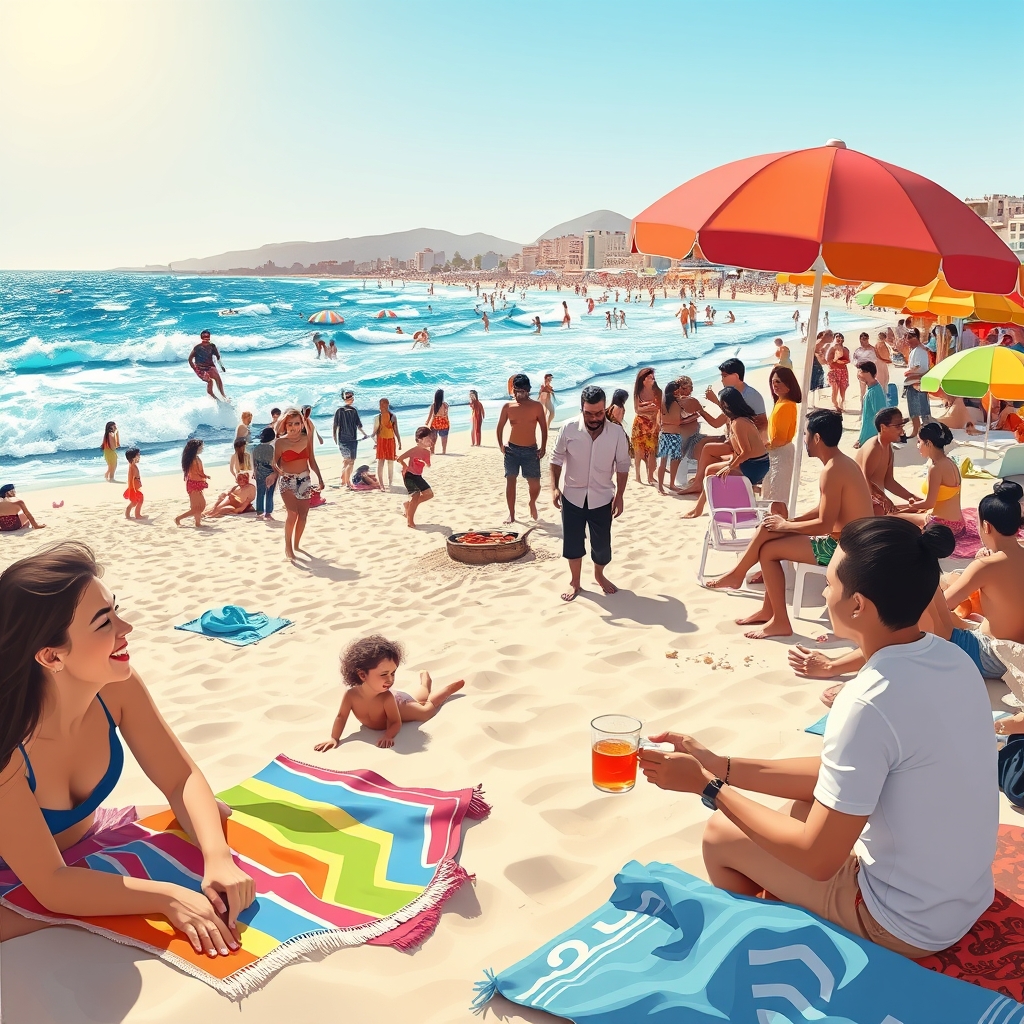 חוף עכו: חוף רב תרבותי