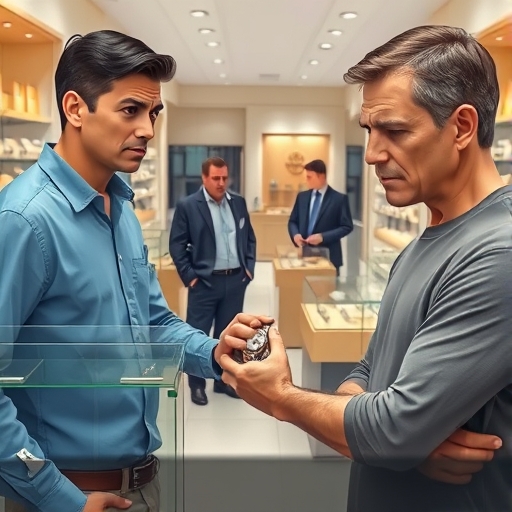 La jugada en la joyería del centro