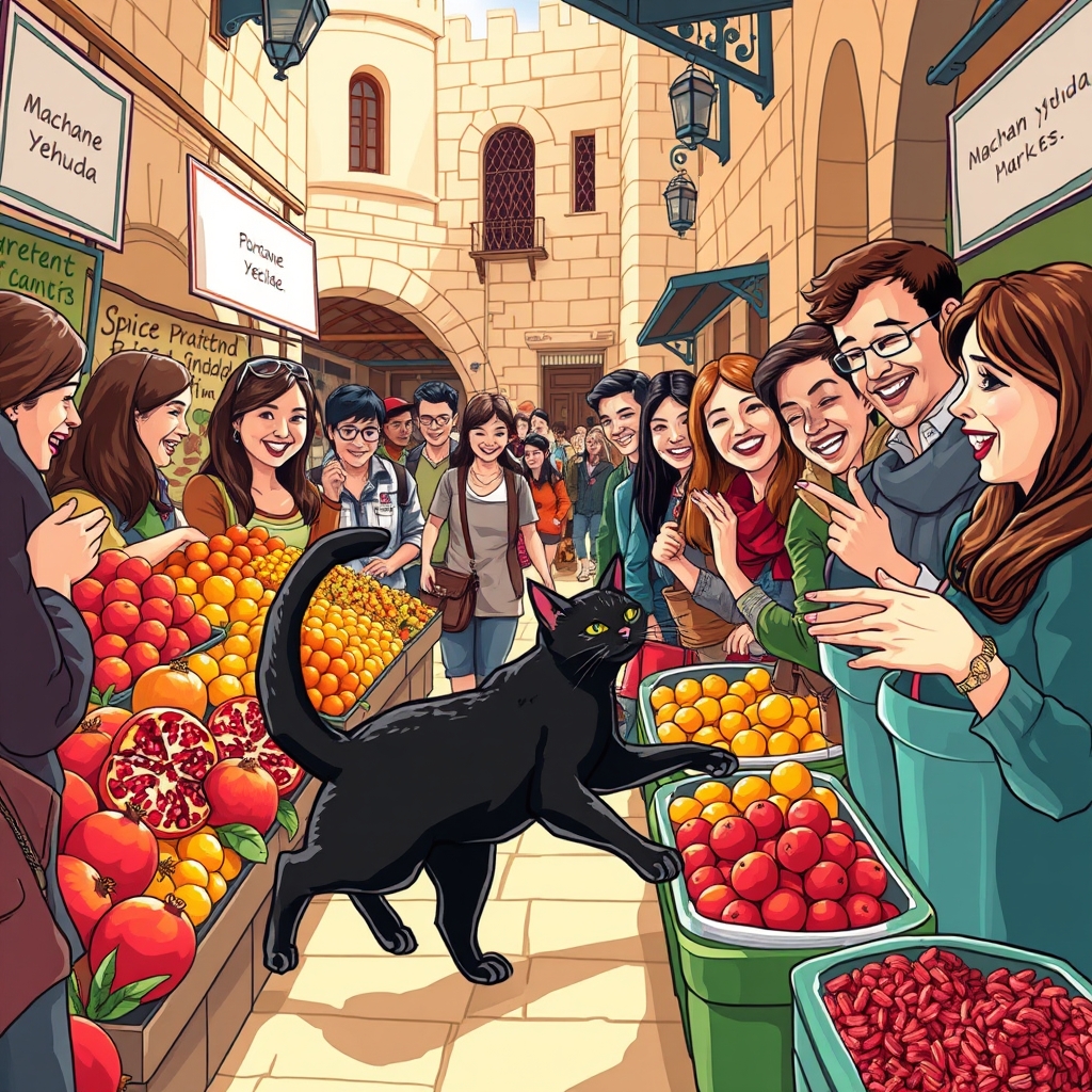 החתולה והעיר העתיקה בירושלים