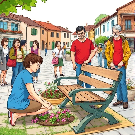 El banco de tiempo en la plaza mayor