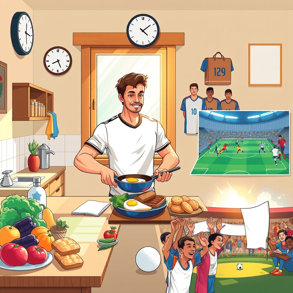 יום בחיי שחקן כדורגל