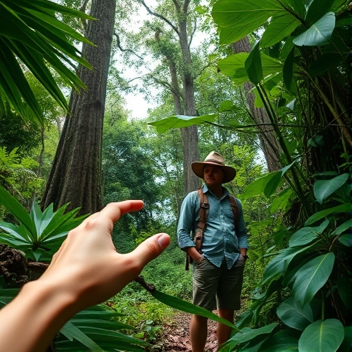 Charlando con un guía en la selva amazónica
