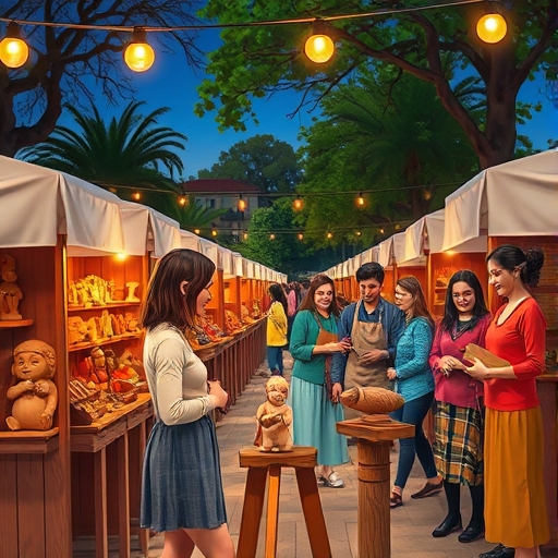 Noches de luz y sombra en la feria de Artesanía