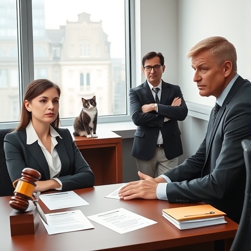 El gato consejero del despacho de abogados