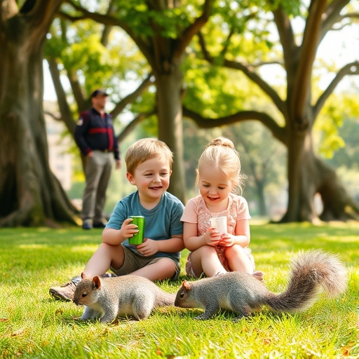 El picnic entre árboles antiguos