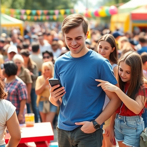 El teléfono y la sorpresa en el festival