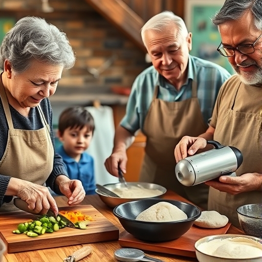 El taller de cocina de abuelos y nietos
