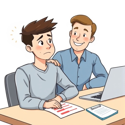 Mensajes entre amigos tras un error en el trabajo