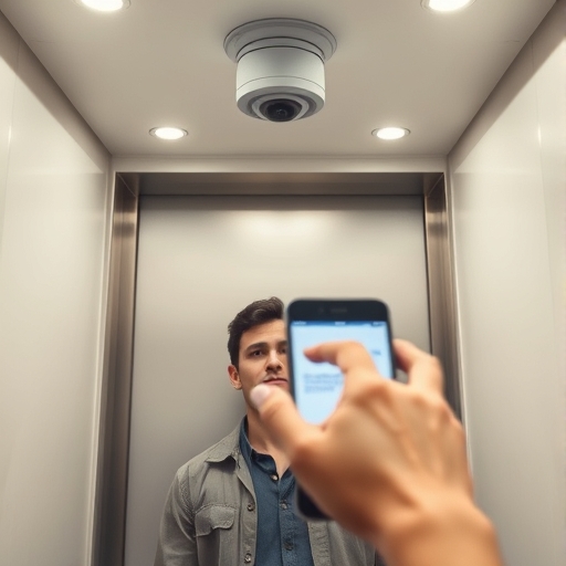 La cámara del ascensor