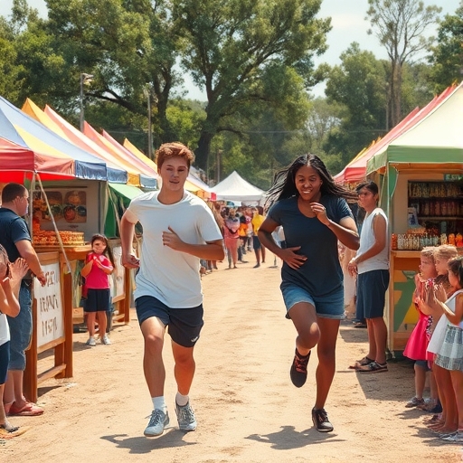 La carrera inesperada en la feria del pueblo