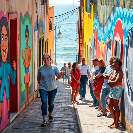 Callejones de colores y voces