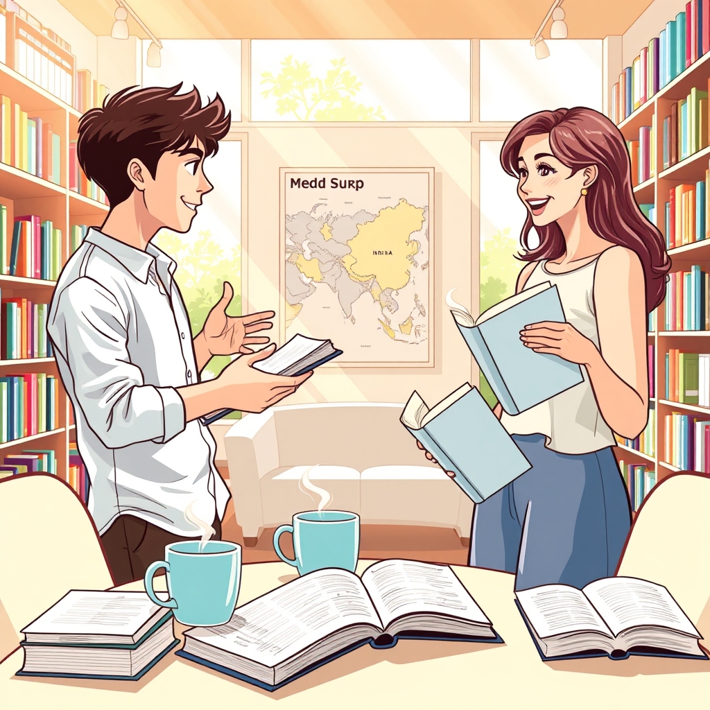 כוס קפה בחנות הספרים