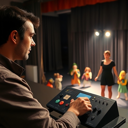 Entre focos y títeres en el teatro local