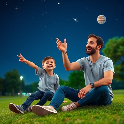 Una charla bajo las estrellas en el parque